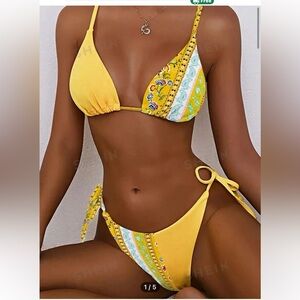 SHEIN yellow bikini